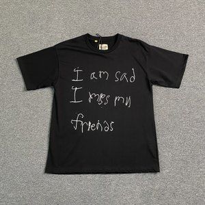 Gallery Black Short Sleeve Letter Print T-Shirt